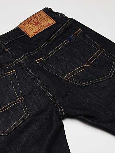 Buffalo David Bitton Men's Straight Six Jeans, Rinse Wash Indigo, 28W X 30L #TOP5
