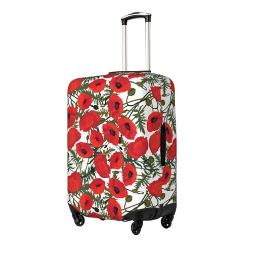 Flower Pattern Print Suitcase Cover Luggage Protector Washable Elastic Fashionable Travel Gear Cover2