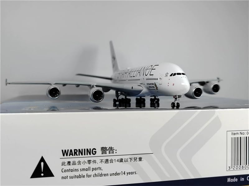 Miniatura 6 de Hobby-Ace para Phoenix para Singapore Airlines para Airbus A380 9V-SKX Star Alliance 1400 modelo preconstruido de aviones