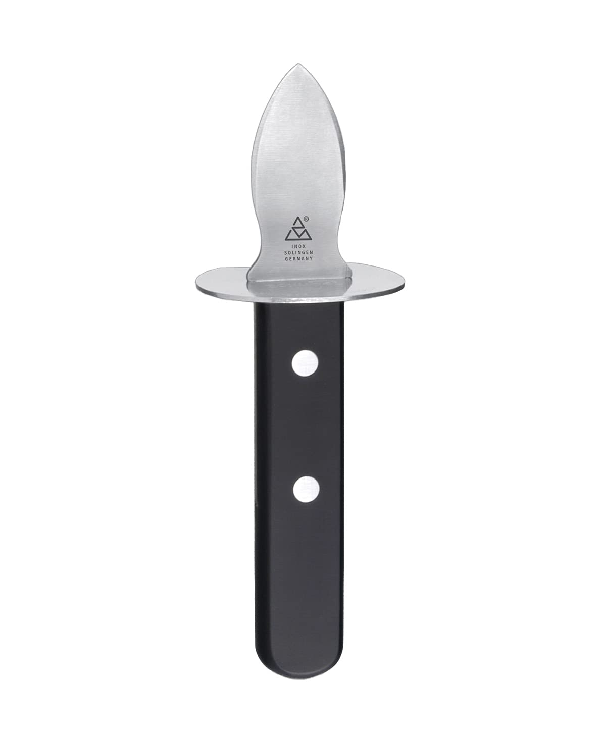 triangle Austernöffner genietet, gehärteter Edelstahl, Handschutz, Made in Solingen/Germany