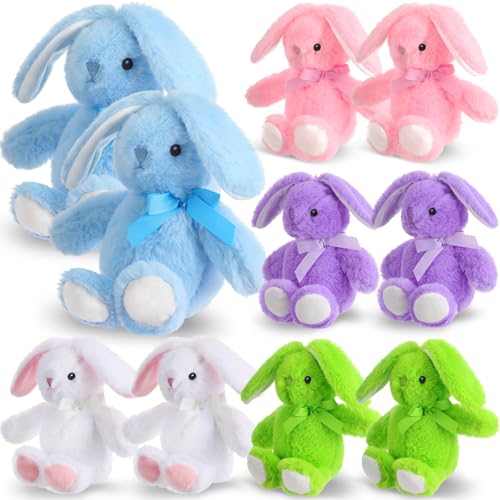 Arrowbash 10 Pack 13.5 Inch Plush Easter Bunny Stuffed Animal