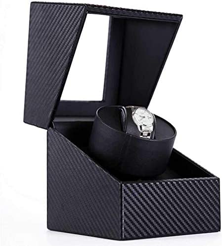 Watch Winder Recharger Montres Automatiques Affichage Noir Eco Cuir Watch Winder Boîte de Mouvement Rotatoire