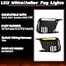 ECOTRIC LED Fog Lights Compatible with 2018-2021 Subaru WRX STI White DRL Daytime Running Light & Amber Turn Signal Fog Lights Lamp Cover Bezels Replacement for 57731VA410 57731VA400