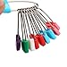 HERCHR Diaper Pins 10 Pieces, Stainless Steel Baby Safety Pins Plastic Head Baby Pins with Safe Locking Closures Plastic Head Baby Pins with Safe Locking Diaper Pins for Cloth Diapers Heavy Duty