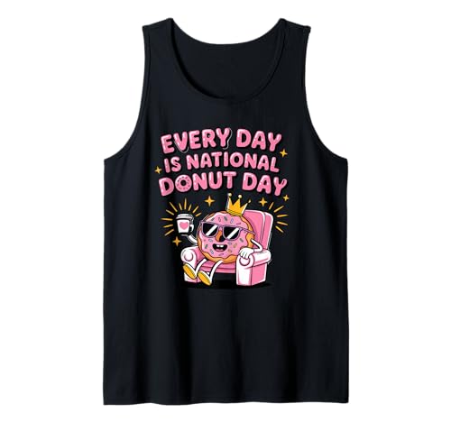 Todos los días son amantes de las donas del Día Nacional de las Donas Camiseta sin Mangas