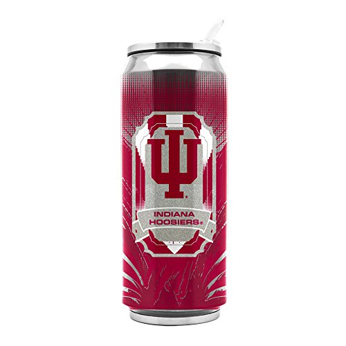 Duck House LTC419L Ncaa Indiana Hoosiers 16Oz Double Wall Stainless Steel Thermocan cover
