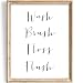 Bathroom Decor Wash Brush Floss Flush Art Print - Unframed - 8x10