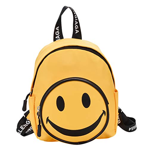 Mochila Infantil Mochila de Viajes para Niños Mochila de Escuela Cara Sonriente Mini Mochilas Escolares Juveniles Pequeños Bolsas de Estudiantes para Vacaciones RISTHY