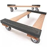 US Cargo Control Furniture Dolly Heavy Duty with Rubber Caps 18' x 32' (2-Pack),...