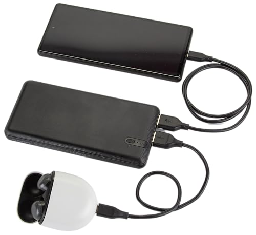 Image of Interstate Batteries 10K Power Bank, 10,000mAh Battery Pack, Compact Travel-Ready Portable Charger, 5V, 10Ah High-Speed Charging for Cell Phones, Electronics, Emergencies (LED, USB Input and Output)