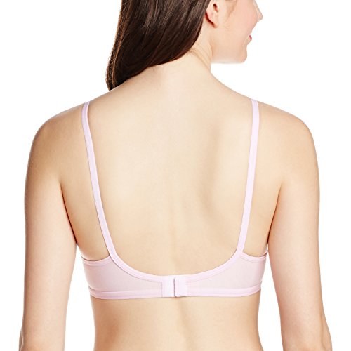 Image of Clovia Women's Cotton Non Padded Wire Free Full Coverage Bra Pink
