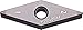 KYOCERA VNGA331S00245MEP KBN05M Turning Insert for Hardened Material, KBN05M Grade, CBN, MEP Chip Breaker, VNGA, 0.016" Corner Radius, Neutral, 0.375" IC, Megacoat