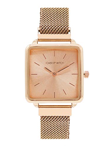 Joker & Witch Vintage Rosegold Dial 16m Rosegold Stainless Steel Watch for Women