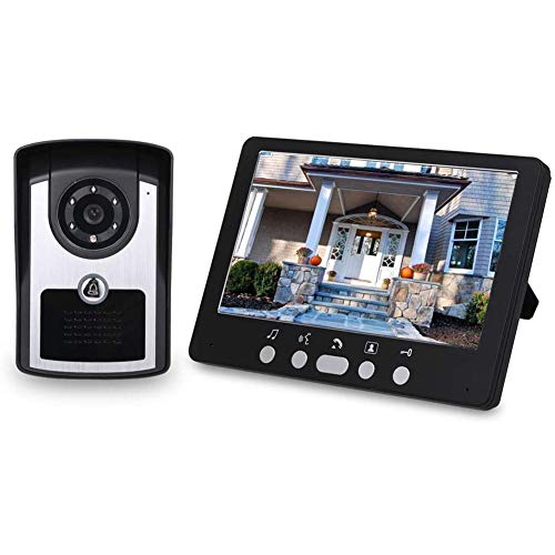 Video Türsprechanlage, Night Vision 7 Zoll Monitor HD Kamera Gegensprechanlage Wired Doorbell Camera Für Farbdisplay Mit Hoher Auflösung,1