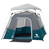Camping Tents 4/6 Person Pop Up Instant Tent - Setup in 60s for Family Camping, Windproof Design, Family Cabin Tent with Rainfly & Backpack Carry Bag