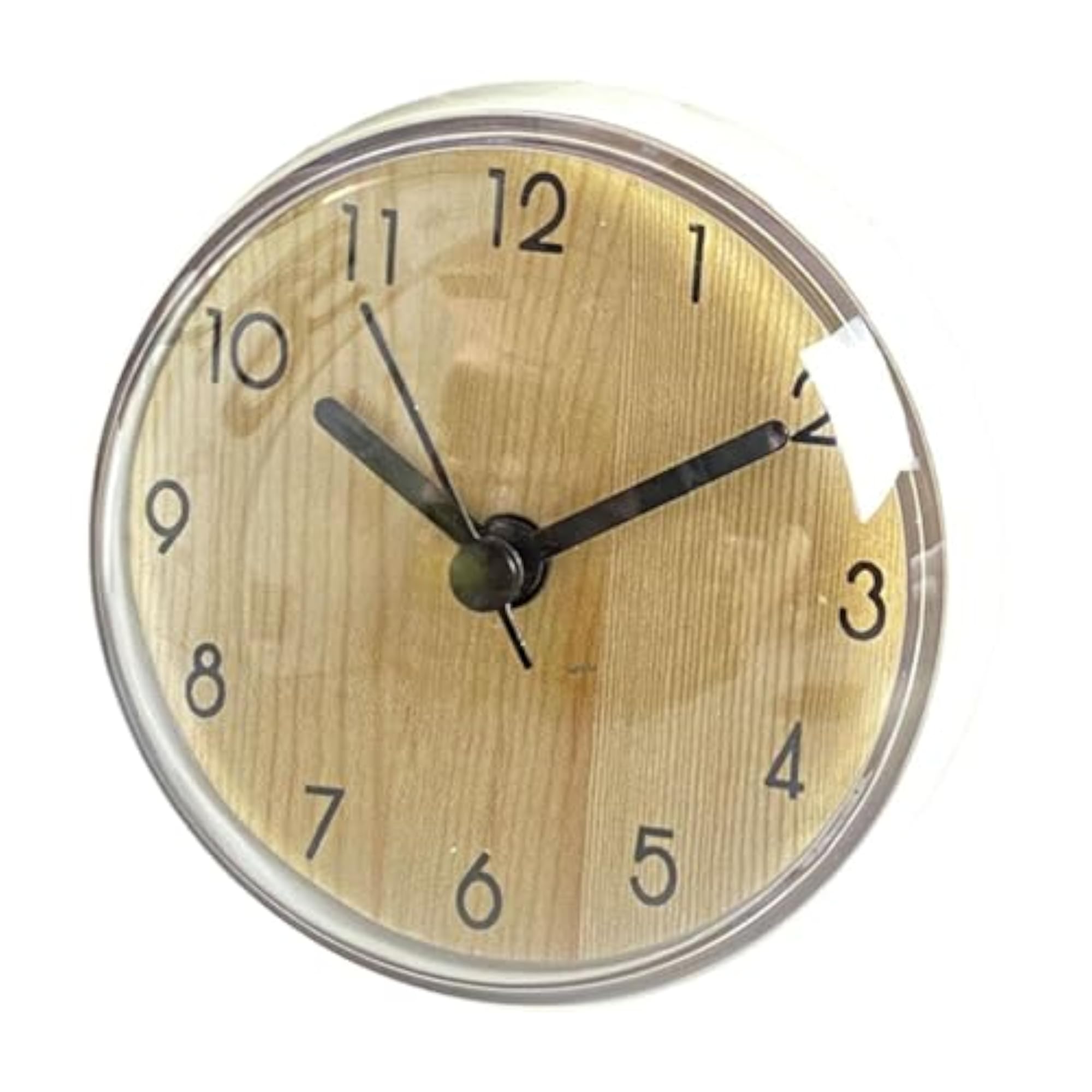 Bathroom Clock with Suction Cup, Water Resistant