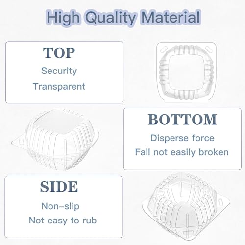 Mfdsj MF-2303062231 100 Pack Disposable Plastic To Go Containers thumb #2
