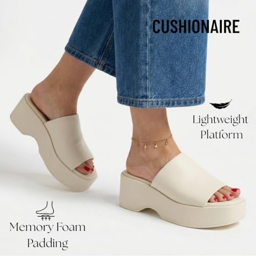 Sandale plateforme à mémoire de forme CUSHIONAIRE Spin confortable - 4