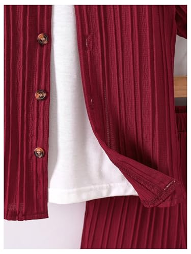 Image of SweatyRocks Boy's 2 Piece Summer Vacation Outfits Short Sleeve Collar Button Down Shirt and Shorts Clothing Set