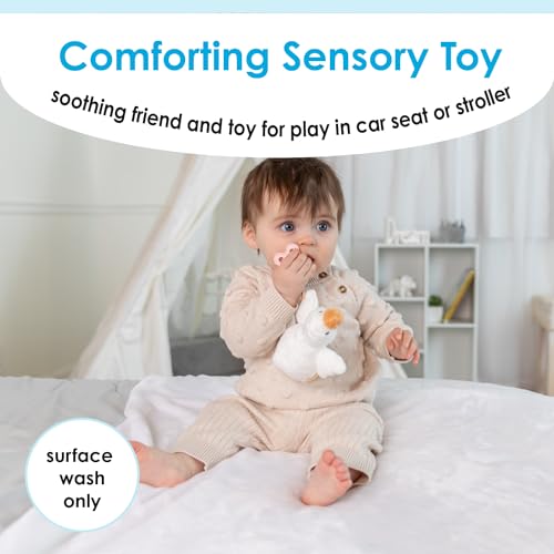 Kids Preferred Carter'S Duck Plush Rattle With Loop Teether For Infants And Babies thumb #2