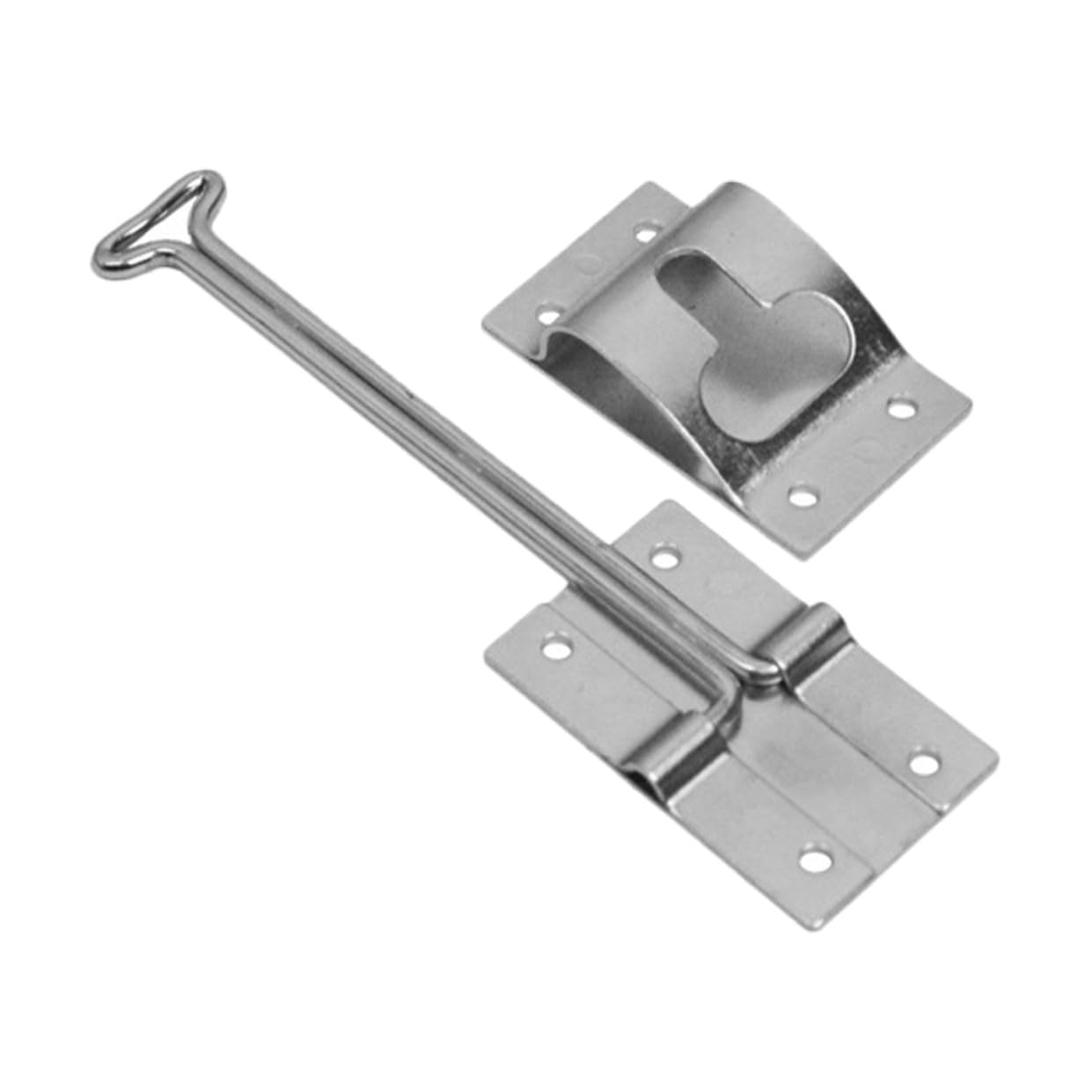 UPKOCH Loquet Métallique de Porte de Remorque Allongé Résistant Aux Intempéries Crochet de Maintien pour Porte de Camping et Utilitaire Installation Facile