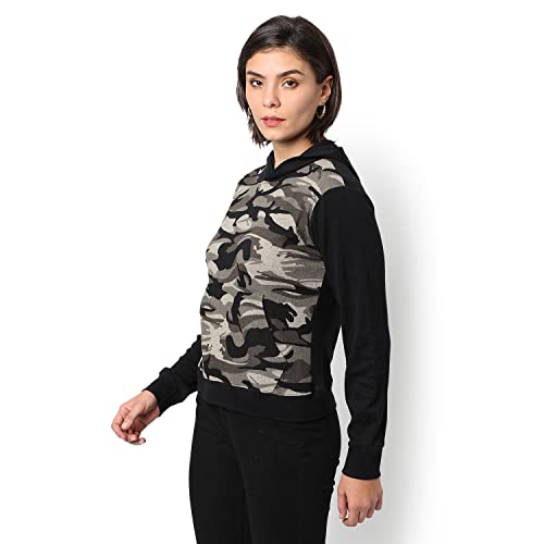 Image of Campus Sutra Women cotton Premium Zipper Hoodie-Grey
