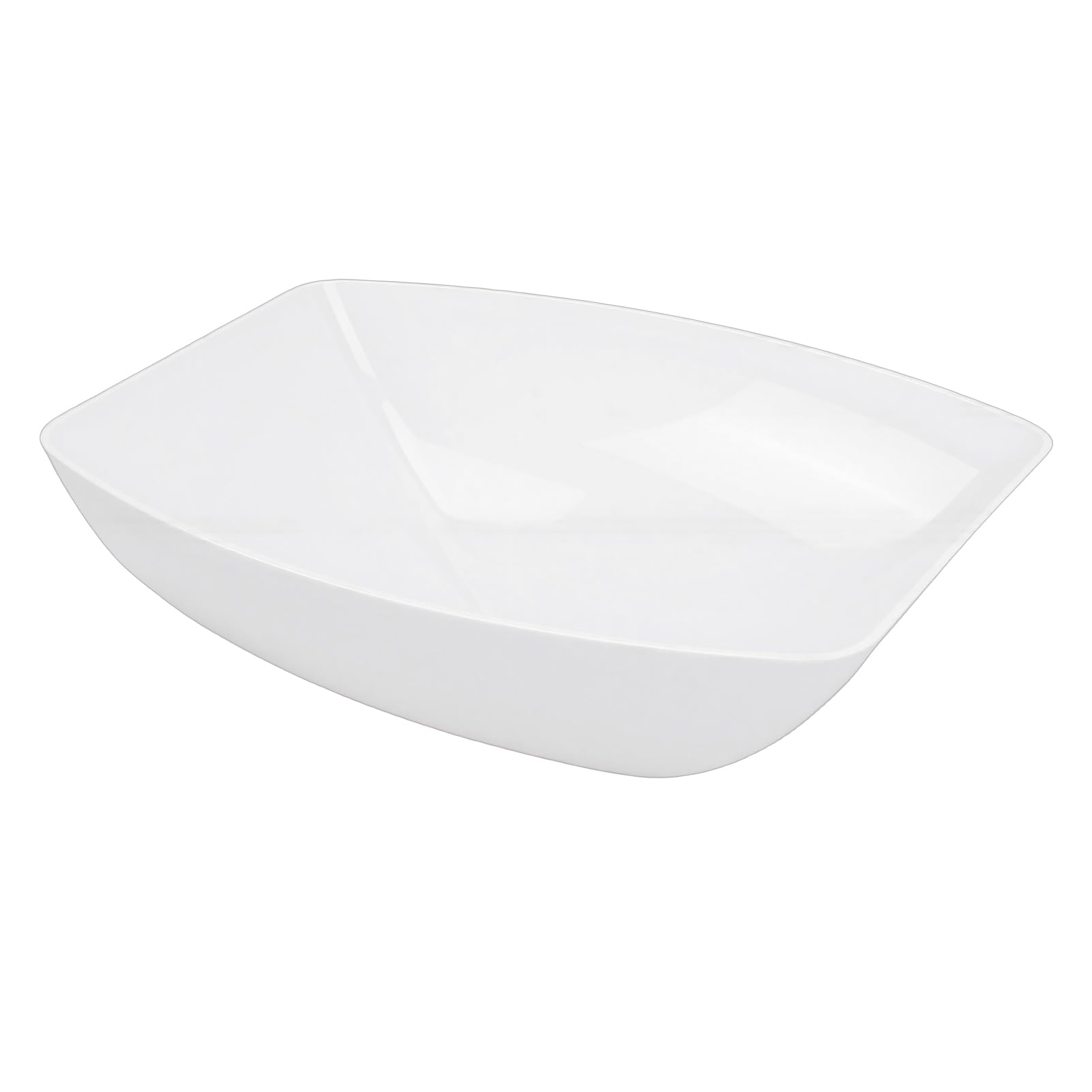 Acouto Acryl-Waschbecken für Wohnmobile, Robustes, Kratzfestes Waschbecken mit Versenktem Abfluss Zur Aufsatzmontage, 39,6 X 29,8 X 14,3 Cm, weiß, für Wohnmobil, Boot, Küche,