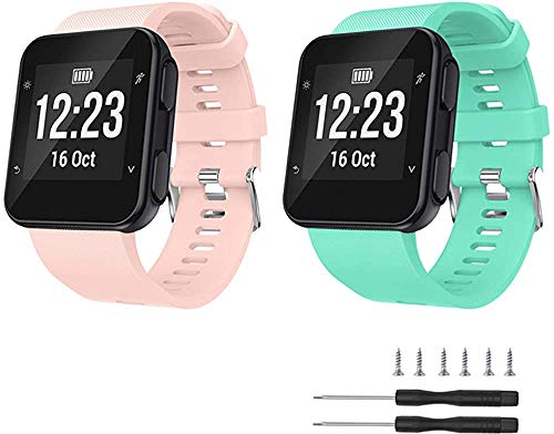 Axcellent Banda Compatible con Forerunner 35, Correa de Silicona Suave para Reloj con Correa de Repuesto, para Forerunner 35 Smart Watch, Fit 5.11-9.05 Inch (130mm-230mm) Wrist