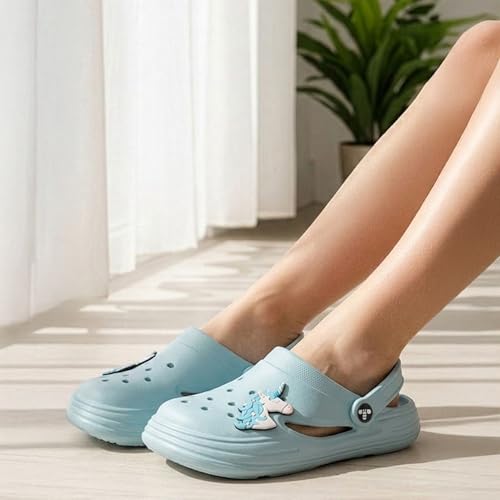 Image of toothless Kids Girls Clogs | Lightweight & Waterproof Slip-On Clogs with Backstrap | Anti-Skid Sole | Cute & Comfy Footwear for Indoor & Outdoor Play