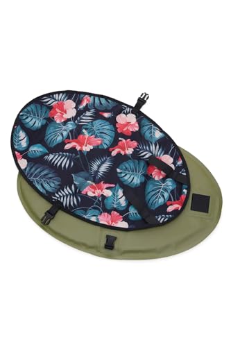Tapis de plage imperméable vert de qualité supérieure avec finitions soignées