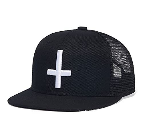 Image of Quanhaigou Snapback Hat for Men Women,Hip Hop Style Colorful Flat Bill Hats Teens Adjustable Baseball Cap