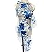 ZYING Blaue bestickte Blüten Blätter Zweig Appliques Stoff Brautkleid Spitze Trims Kragen Mesh Nähen Patch Für Kleid DIY Dekoration