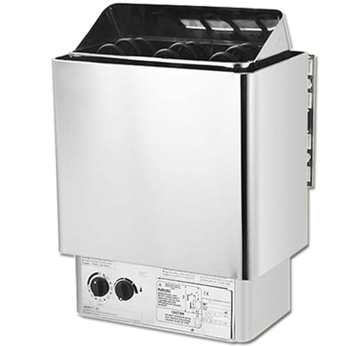 Gvqng Electric Sauna Heater, Stainless Steel 3-9 Kw Sauna Oven, 220V Dry Steam Bath Sauna Heater Stove, Electric Sauna Heater, Electric SPA Heater Stove, for Sauna Room Spa Shower,A,8KW