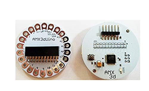 AMX3d AMX3dUino: Lilypad Arduino Compatible Removable Programmable Processor Board - ATMega328 Compatible - Innovation for Wearable Projects