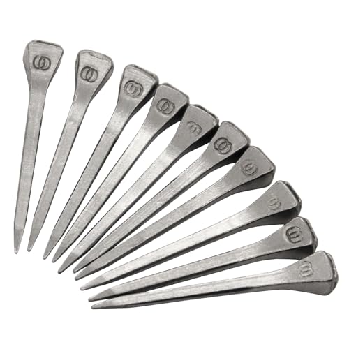 Image of 250pcs Horseshoe Nails E3 Stainless Steel,1.7 Inches Easy Carry Hoof Horseshoe Tools,Securing Firmly Tool Accessory for Horse Training Equestrian Sports (E3 ma ti ding)