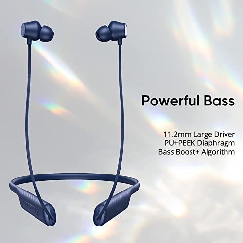 Image of DIZO Wireless Dash (by realme Techlife), with 30H Play and Blink Fast Charging Bluetooth in Ear Headset (Electric Blue)