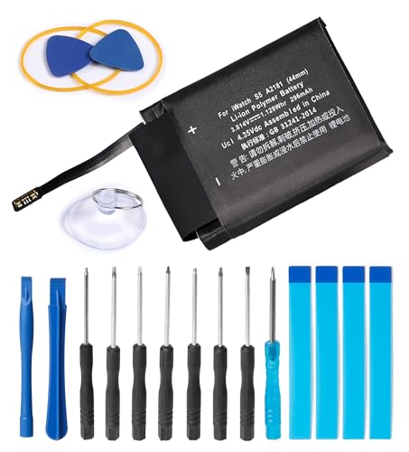 Batterie Apple Watch 5 44mm Li-polymère A2181 rechargeable S5 SE
