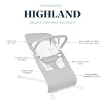 Baby Delight Highland Baby Bouncer | Infant | 0 – 6 Months | 3-Position Recline | Pebble Grey - Image 3