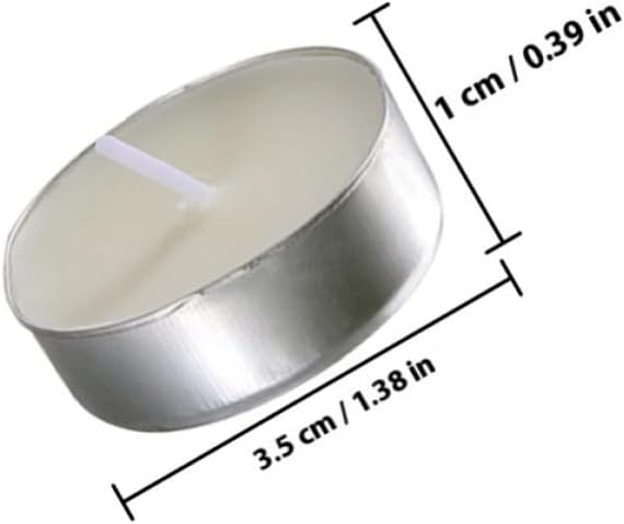50pcs White Paraffin Tealights Candles Xmas for Wedding Decorations