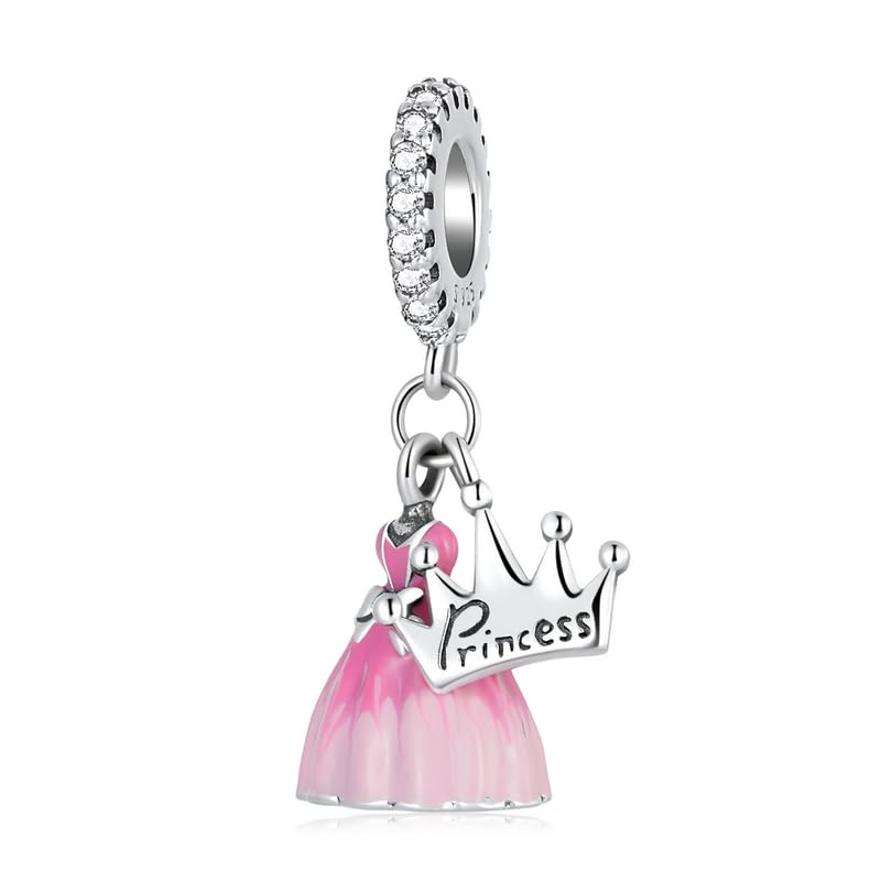 Charm Principessa Corona Diadema per Disney ciondolo pendente in argento 925 - Les Folies per Pandora