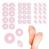 MYMULIKE 72 Stück Hühneraugenpflaster, Hühneraugenringe für Blasen, Weicher...