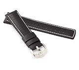 uhrenarmband leder hirsch Länge (lange/kurze Seite ohne Schließe): 120/80 mm | Stärke (gepolstert von/abflachend auf): 7,0-3,2 mm