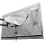 Bozzcovers Outdoor TV Cover 80-85 inch - with Zipper, Weatherproof, Waterproof 360 Degrees Protection, Soft Non Scratch Interior - Gray