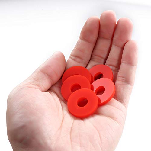 Litorange Grolsch Dichtungen Silikondichtungen - für Bügelverschlussflaschen - 40 Stück Kombipack rot, aus weichem Silikon (kein Gummi, bessere Abdichtung als Gummi) 40PCS Red