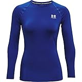 Under Armour Camiseta Heatgear de compresión de Manga Larga para Mujer, Royal (400)/Blanco