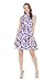 Matchable Family Hawaiian Luau Fit and Flare Dress, Classic Vintage Hibiscus Purple, Women, Small