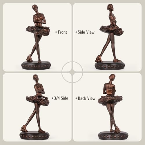 Figurita Bailarina Estatua Escultura de Resina Vintage miniatura 7