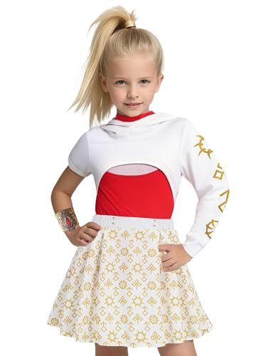 Disfraz completo de animadora para niñas miniatura 5