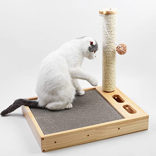 Fini les canapés griffés grâce au griffoir pour chat vertical et arbre résistant - 5