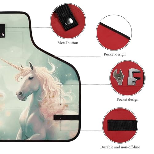 Delantal de trabajo Two Horses con 8 bolsillos ajustable unisex miniatura 3